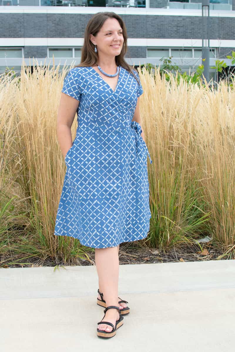 Wrap Dress - Botany Olive - Grün Wrap Dress - Botany Olive - Grün