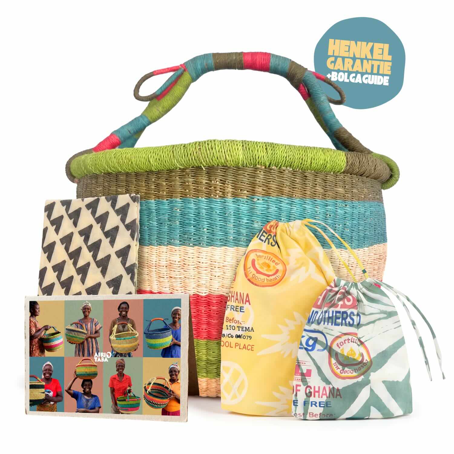 Bolga Korb Vegan - Akim - Rund