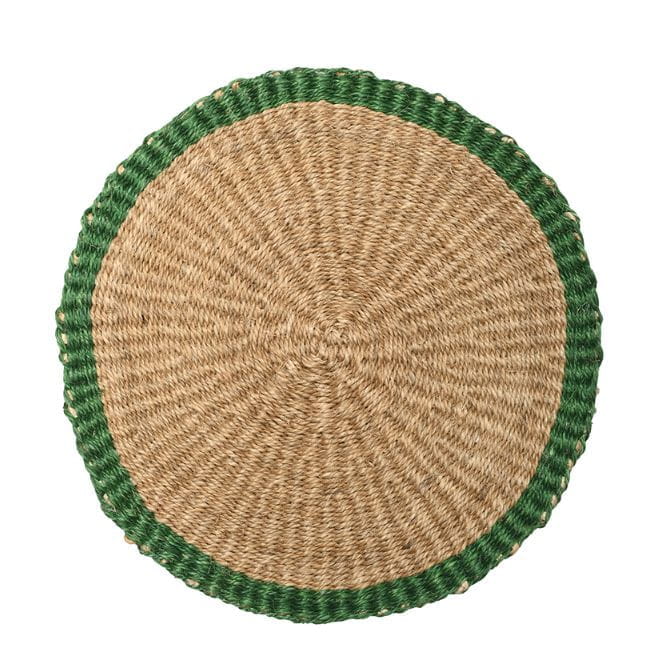 Sisal Tischset rund geflochten Telleruntersetzer Platzset Kamaria The Basket Room Sisal Tischset rund geflochten Telleruntersetzer Platzset Kamaria The Basket Room