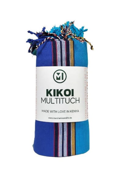 Kikoi Tuch Kenia - Baumwolle - Hellblau