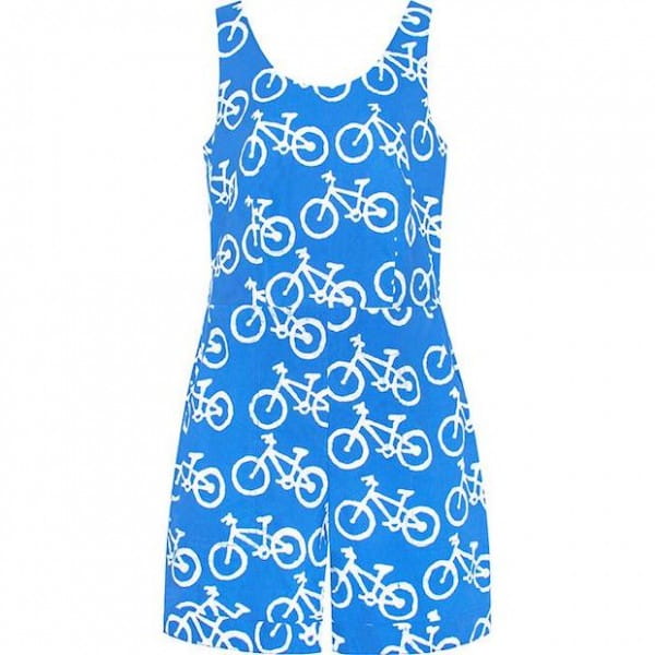Bio Romper Bikes Blue Global Mamas