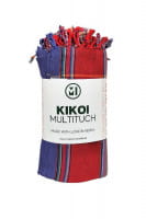 Kikoi Tuch Kenia - Baumwolle - Multi Rot Blau