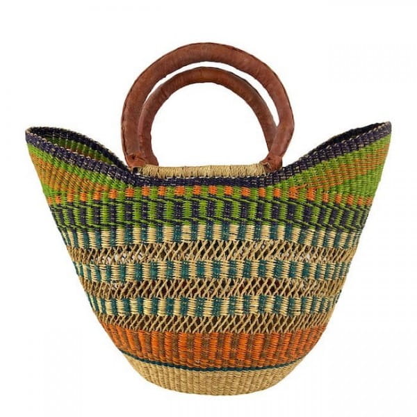 Bolga Bag Einkaufskorb aus Ghana Afrikanische Tasche