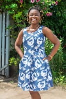 Ava Dress Bio Kleid Sankofa Global Mamas leichtes Sommerkleid aus Bio Baumwolle Cocktailkleid