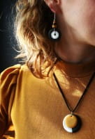 Amulett Halskette - Full Circle - Gelb
