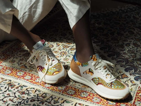 African Fair Trade Sneaker - Arusha Ivoire