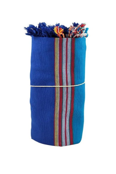Kikoi Tuch Blau Baumwolltuch Kenia kaufen Badetuch Strandtuch
