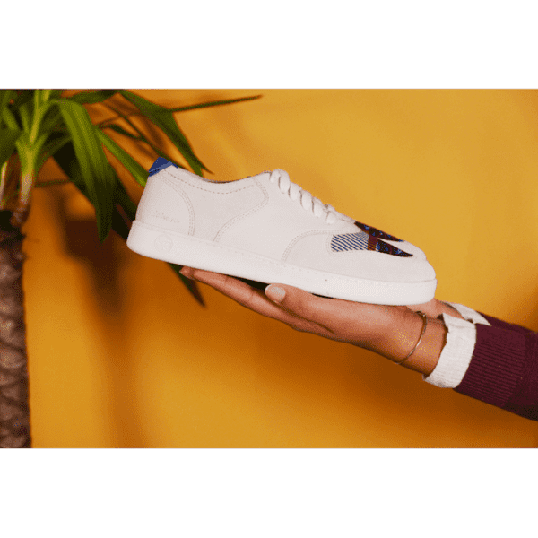 African Fair Trade Sneaker - Sahara Creme H