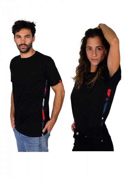 Nyeusi Stripes - Unisex - Schwarz - Organic Shirt