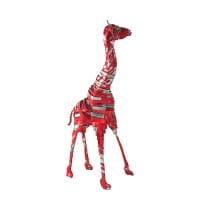Giraffe - Recycling Blechtiere - L