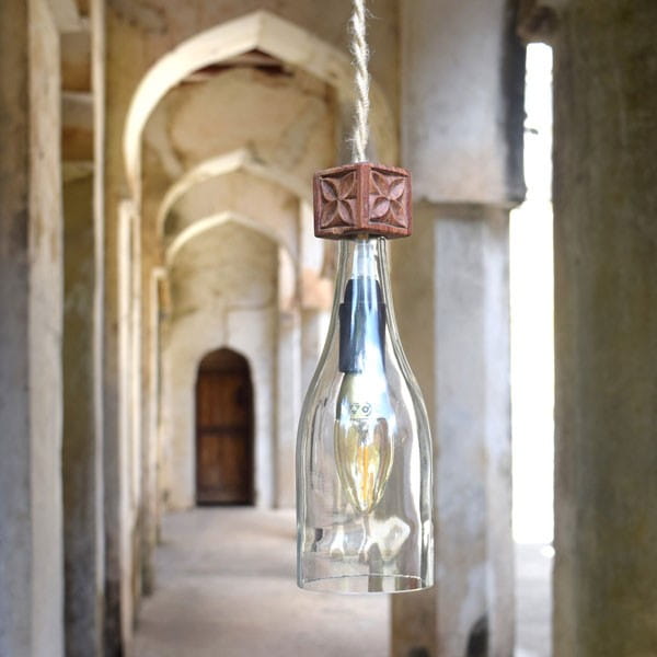 Lampe Weinflasche - Bottle Grün - Nur Lampenschirm