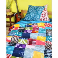 Patchworkdecke Afrika - Upcycling